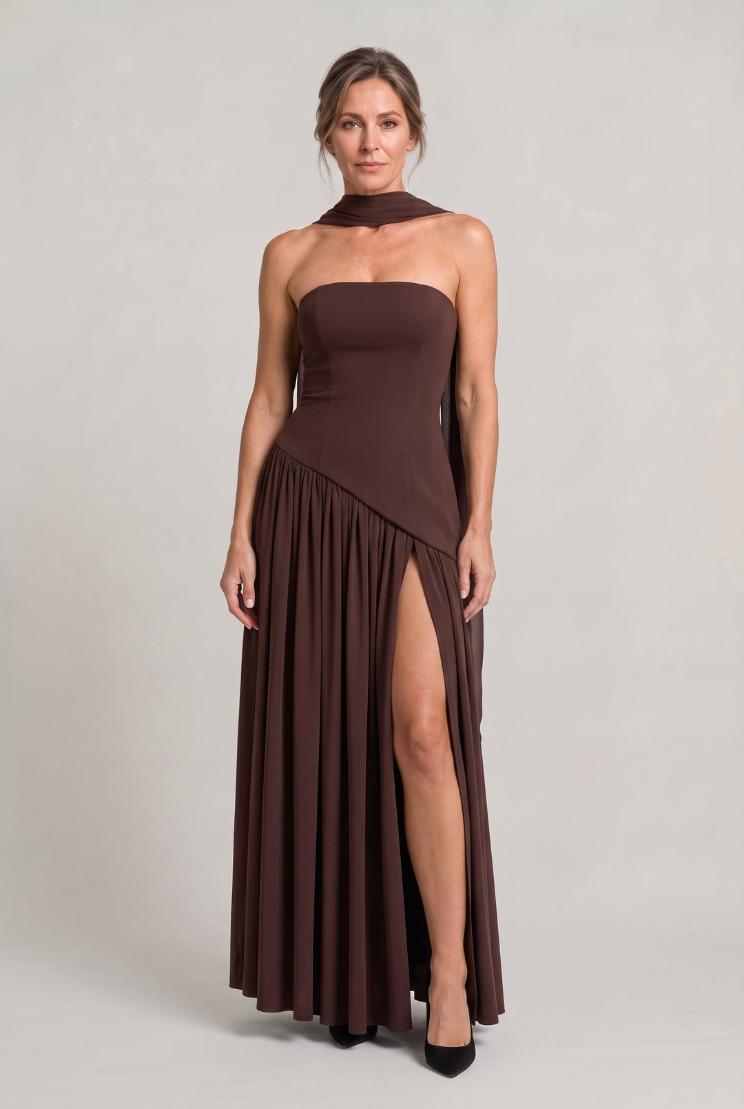 Women's Elegant Strapless Maxi Dress product image | Invictora.com