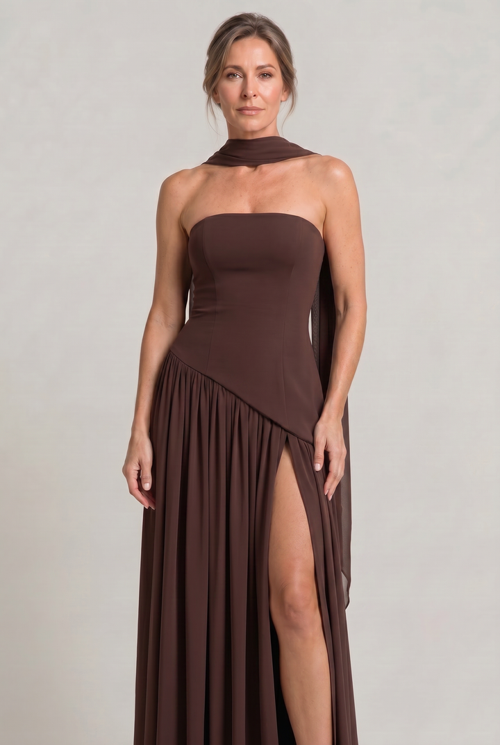 Women's Elegant Strapless Maxi Dress product image | Invictora.com