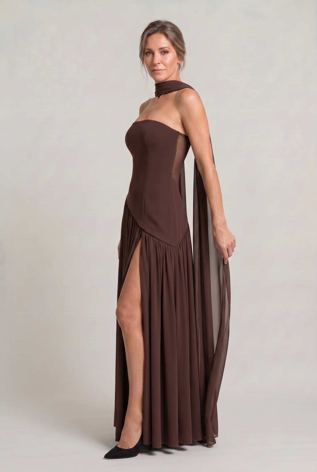 Women's Elegant Strapless Maxi Dress product image | Invictora.com