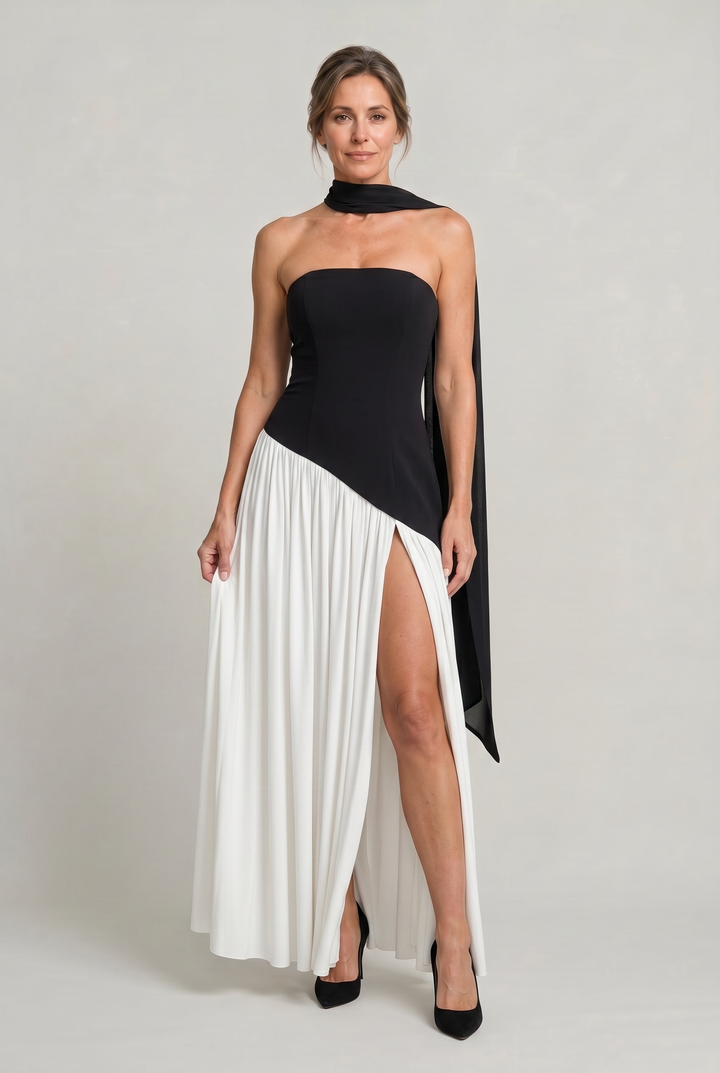Women's Elegant Strapless Maxi Dress product image | Invictora.com