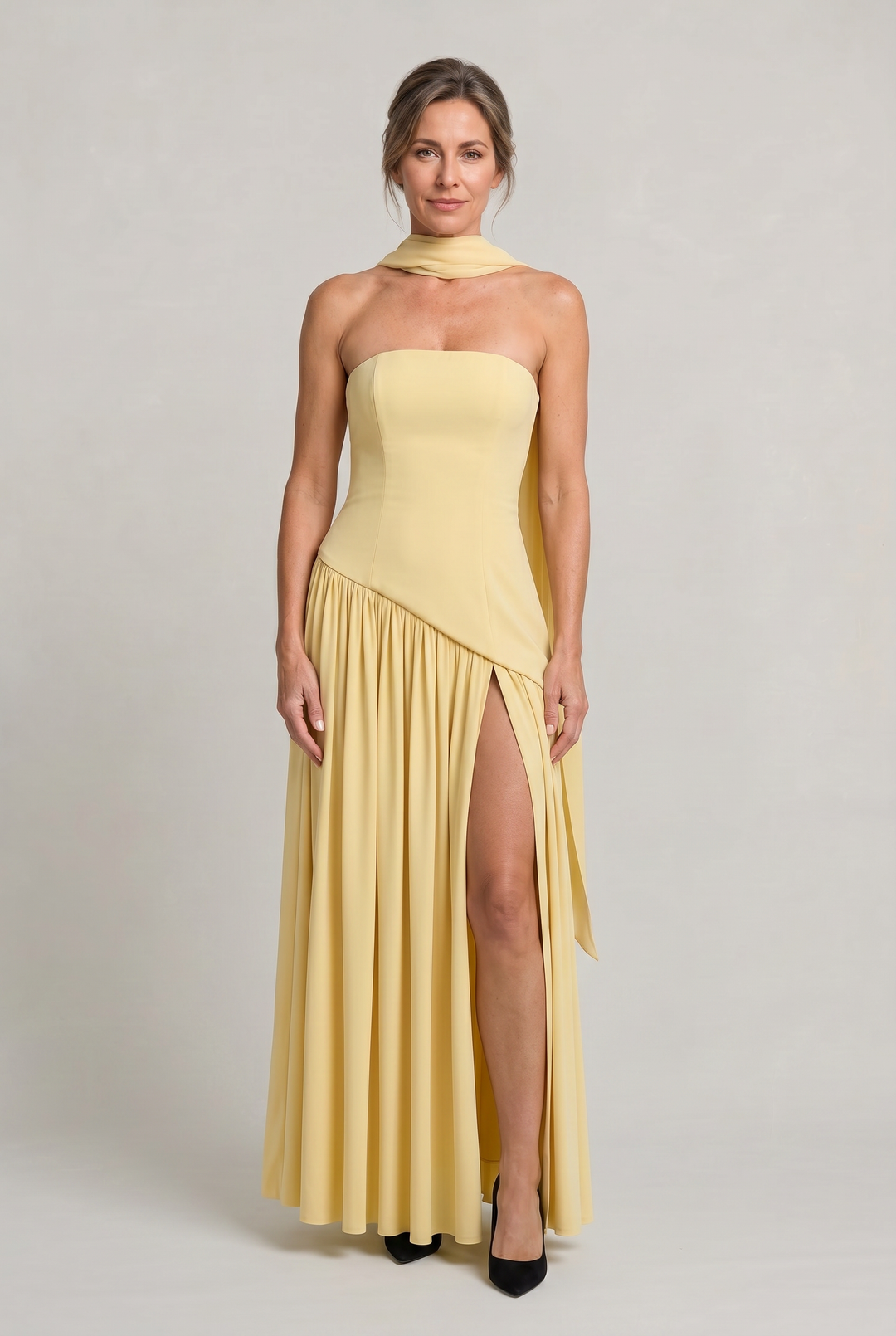 Women's Elegant Strapless Maxi Dress product image | Invictora.com