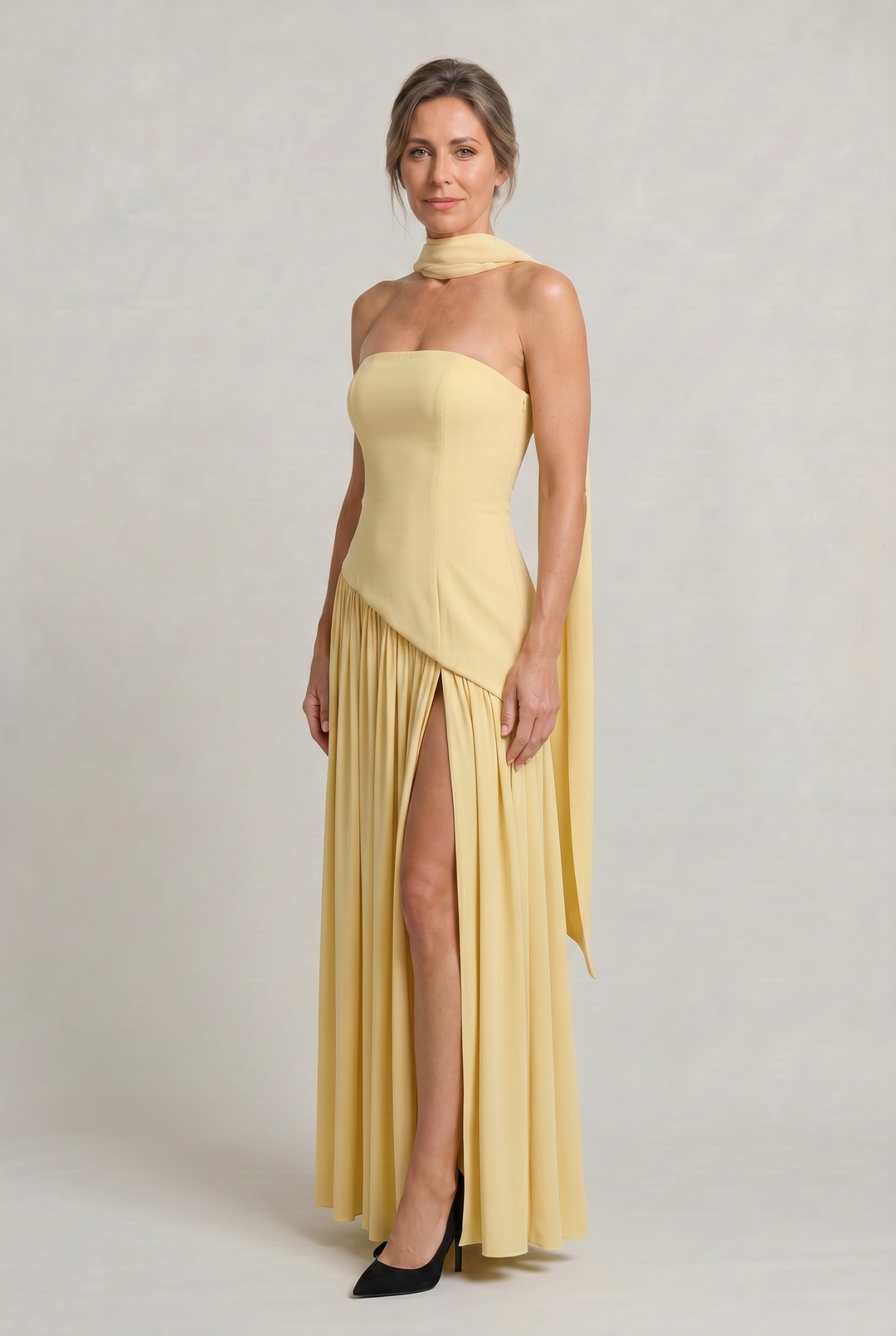 Women's Elegant Strapless Maxi Dress | Invictora.com