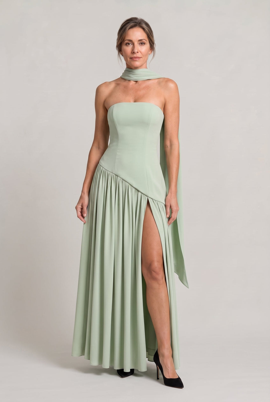 Women's Elegant Strapless Maxi Dress product image | Invictora.com