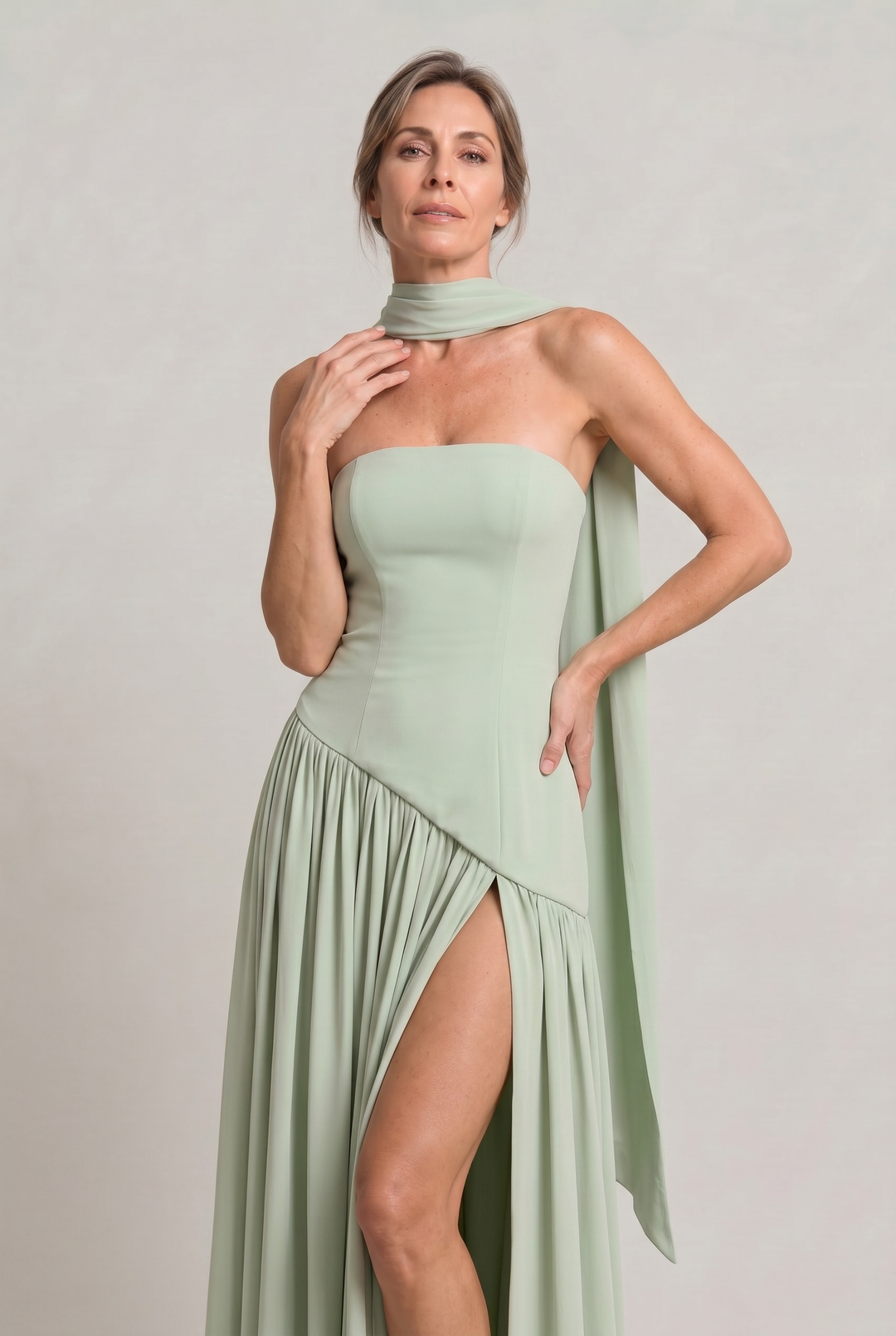 Women's Elegant Strapless Maxi Dress product image | Invictora.com