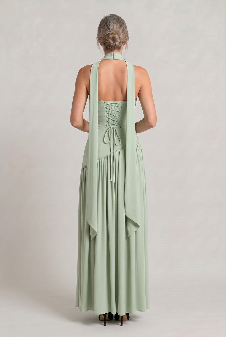 Women's Elegant Strapless Maxi Dress | Invictora.com