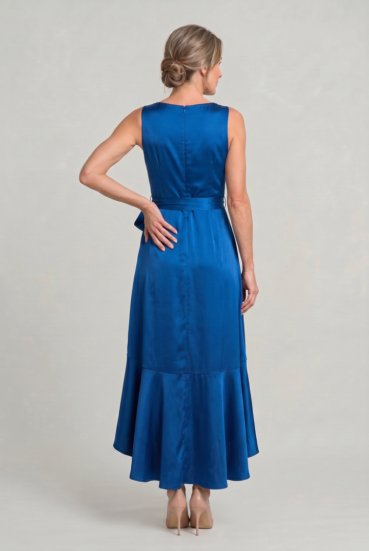 Women's Elegant Sleeveless Wrap Midi Dress product image | Invictora.com