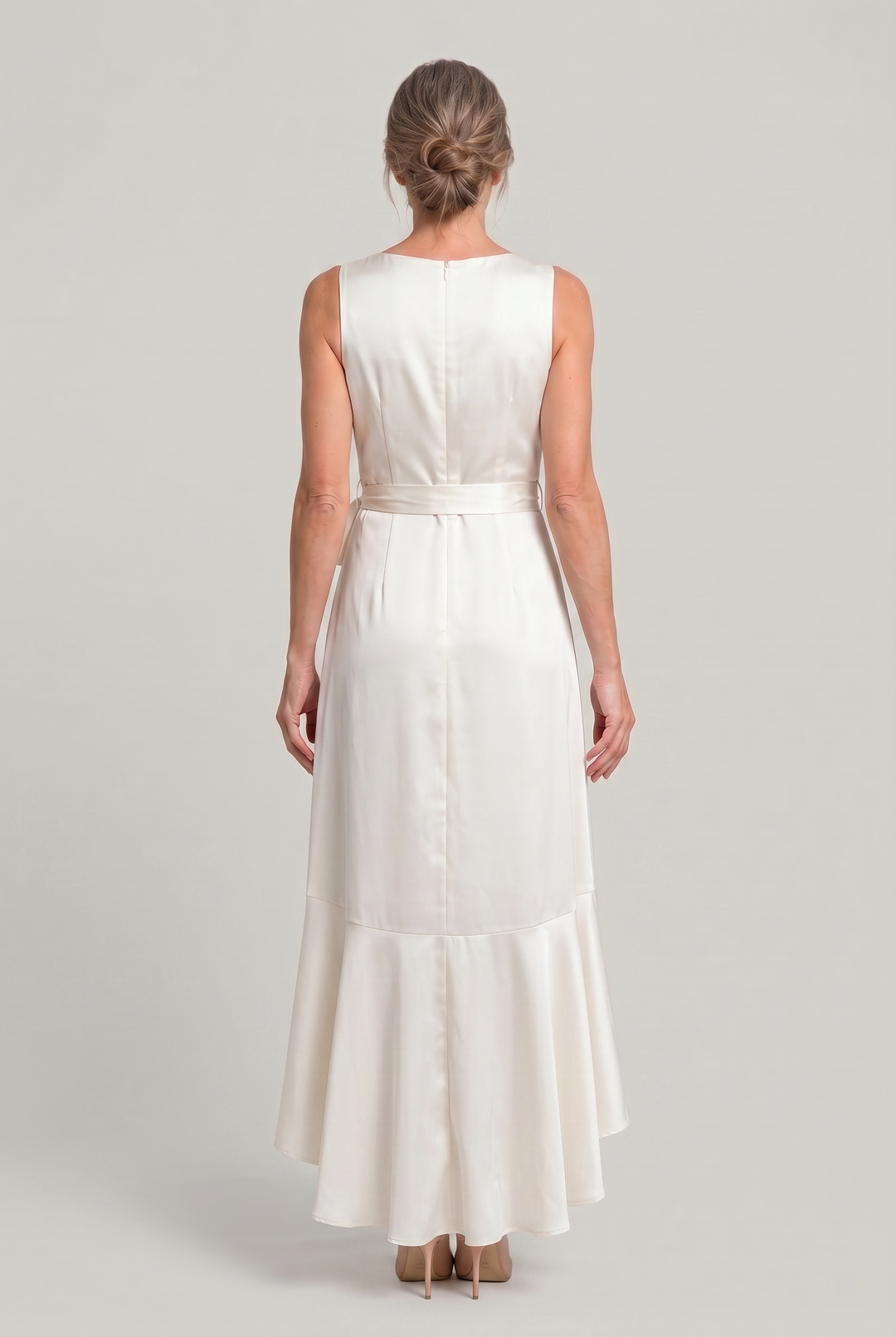Women's Elegant Sleeveless Wrap Midi Dress product image | Invictora.com