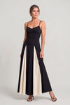 Women's Spaghetti Strap Contrast Colour Maxi Dress in Black | Invictora.com
