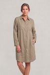 Women's Oversized Button Down Linen Shirt Dress product image | Invictora.com