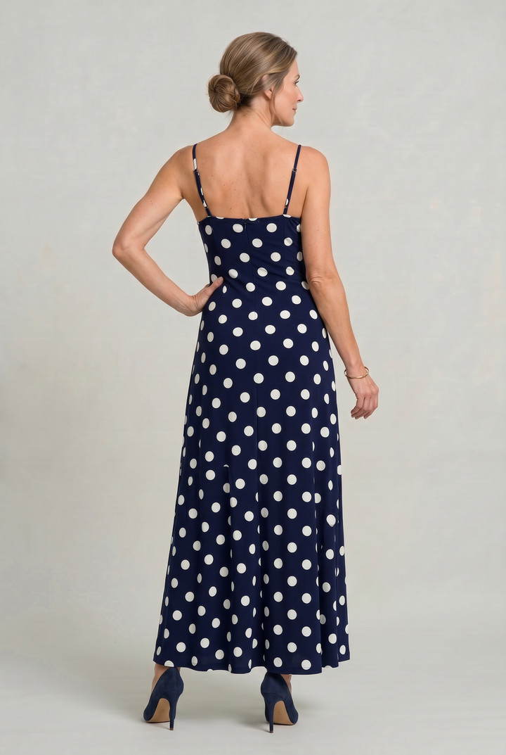 Women's Polka Dot Cami Maxi Dress product image | Invictora.com