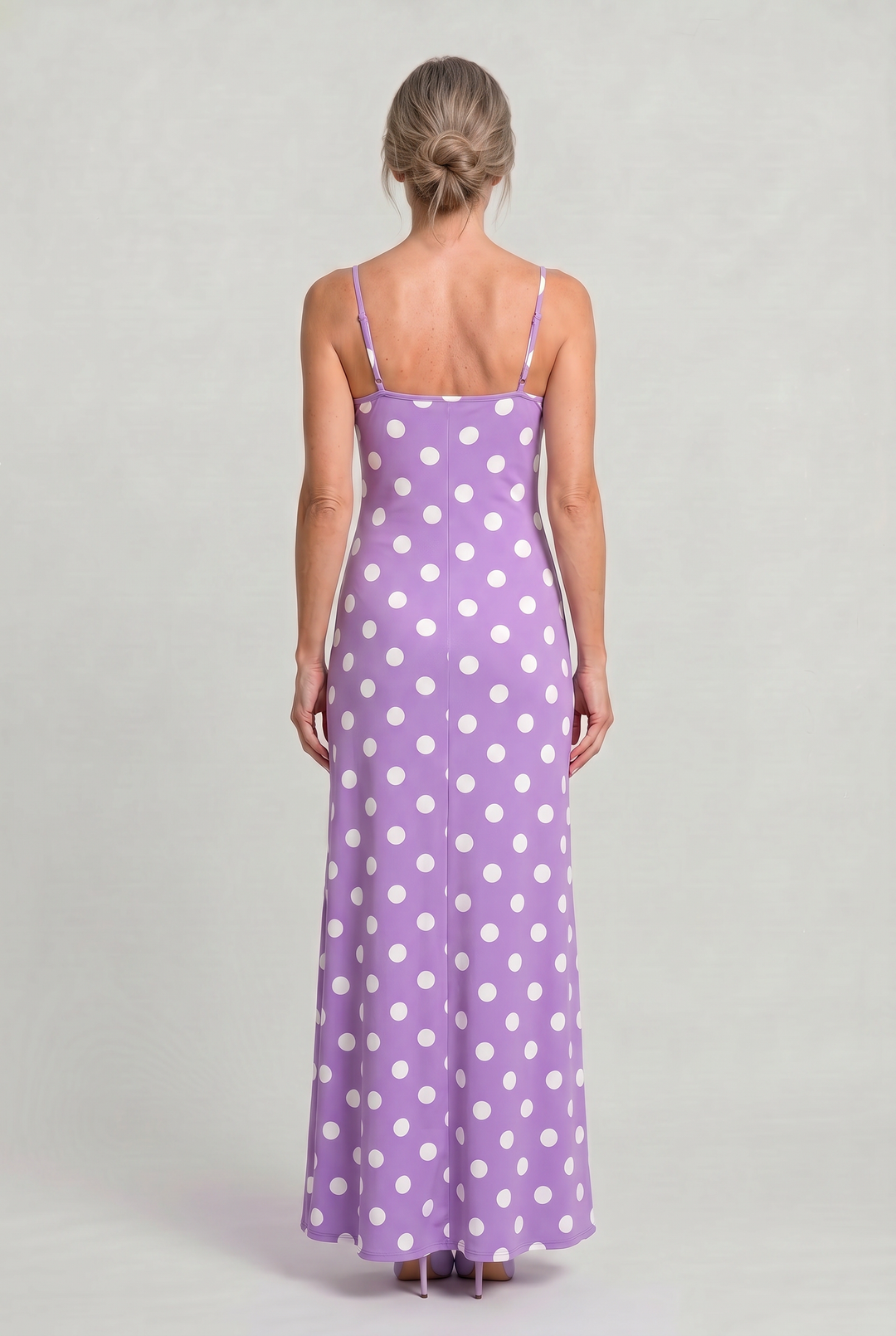 Women's Polka Dot Cami Maxi Dress product image | Invictora.com