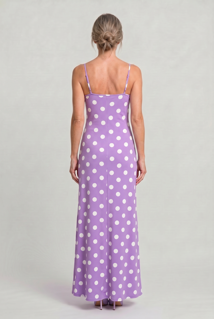Women's Polka Dot Cami Maxi Dress product image | Invictora.com