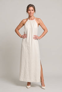 Women's Halter Neck Sleeveless Summer Maxi Dress
