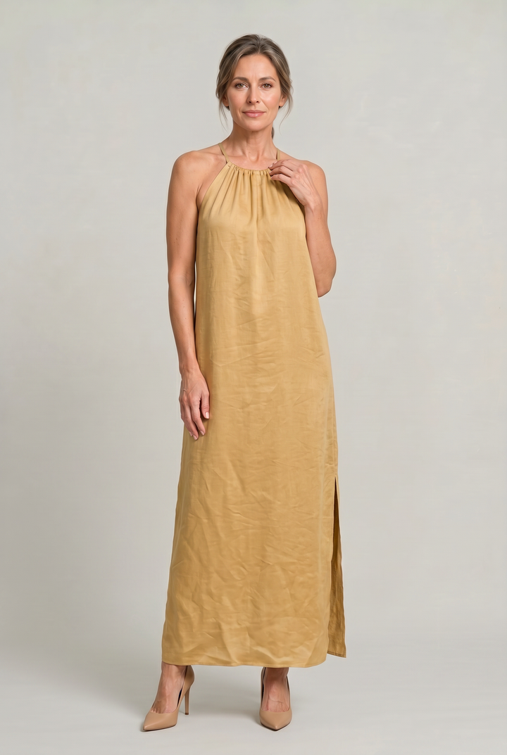 Women's Halter Neck Sleeveless Summer Maxi Dress product image | Invictora.com