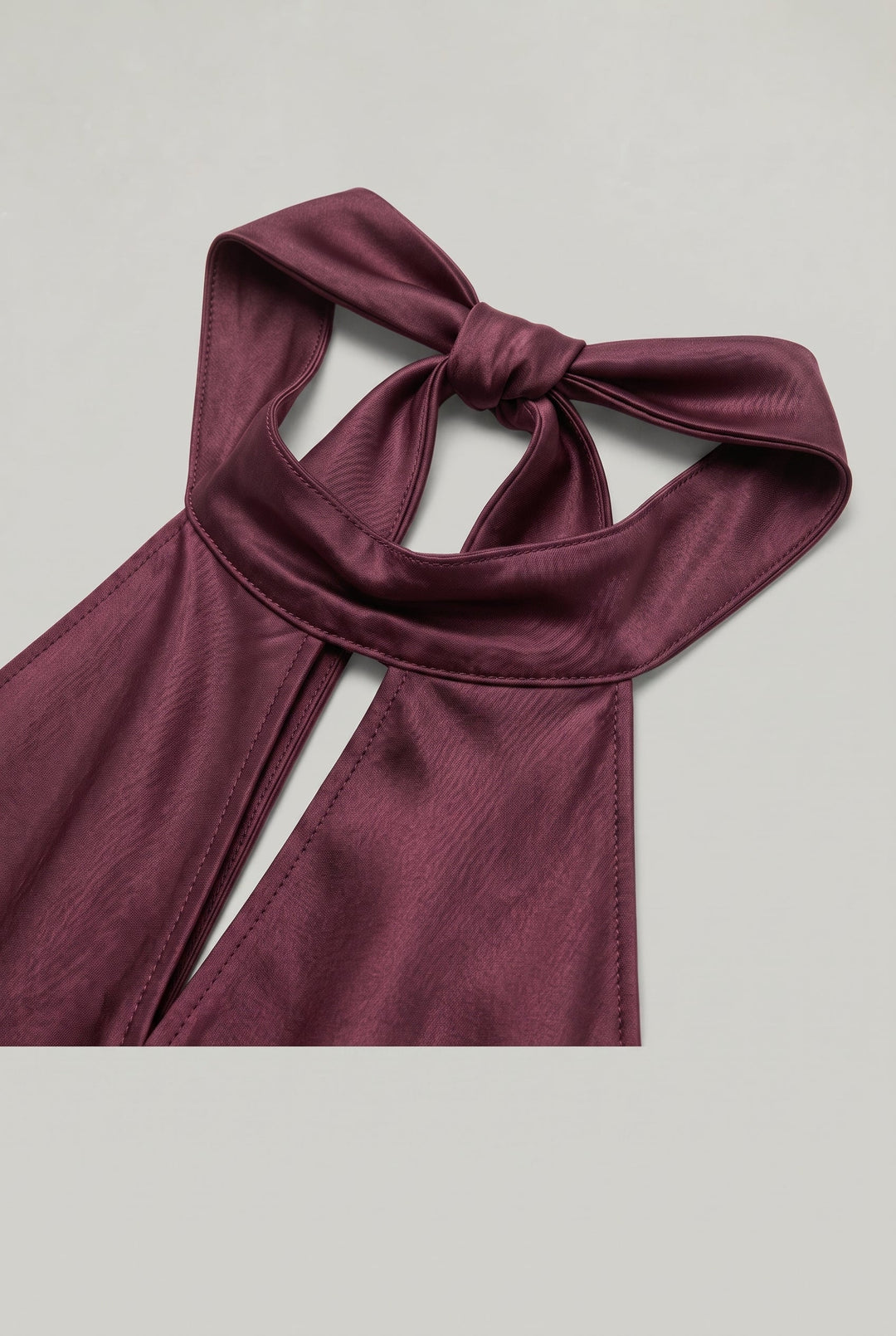 Women's Satin Halter Maxi Dress - Open Back Cowl Neck Formal Evening Gown product image | Invictora.com