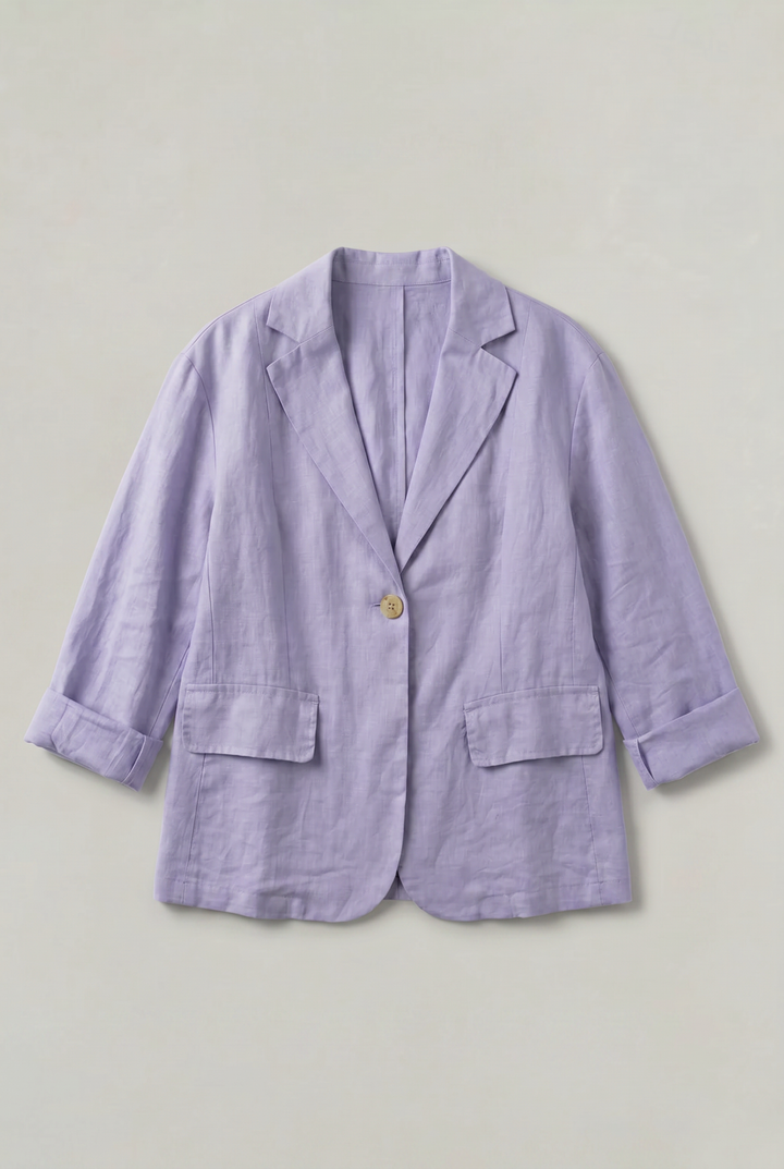 Women's Elegant Summer Blazer in Purple | Invictora.com