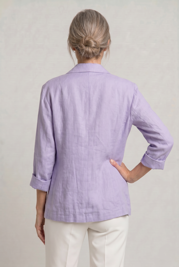 Women's Elegant Summer Blazer in Purple | Invictora.com