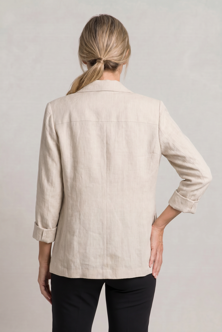 Women's Elegant Summer Blazer in Khaki | Invictora.com