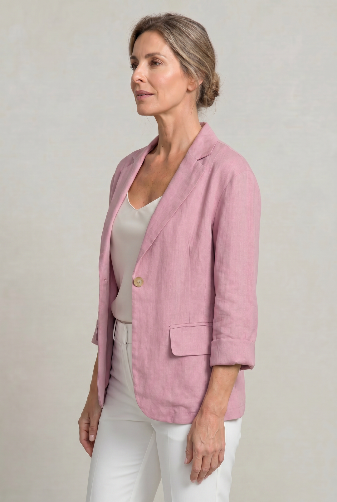 Women's Elegant Summer Blazer in Black | Invictora.com