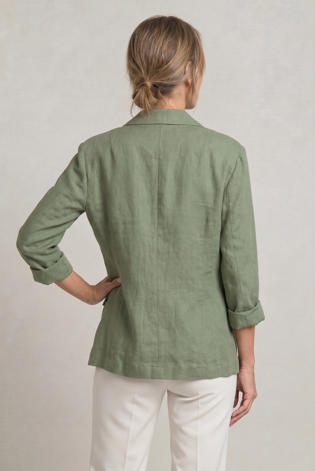 Women's Elegant Summer Blazer in Orange | Invictora.com