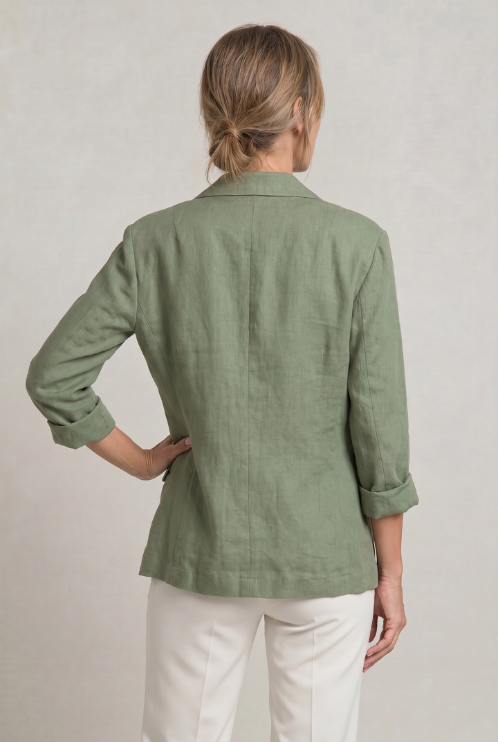 Women's Elegant Summer Blazer in Orange | Invictora.com
