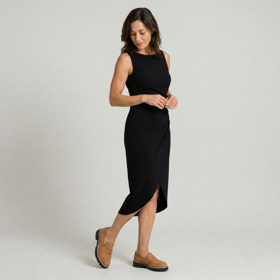 Women's Suede Platform Slip-On Penny Loafers product image | Invictora.com