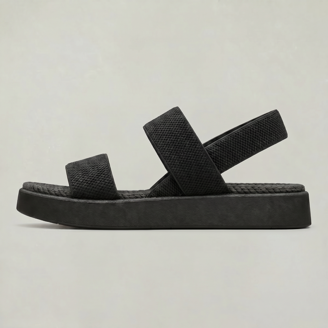 Women's Open Toe Platform Slide Sandals With Elastic Strap product image | Invictora.com