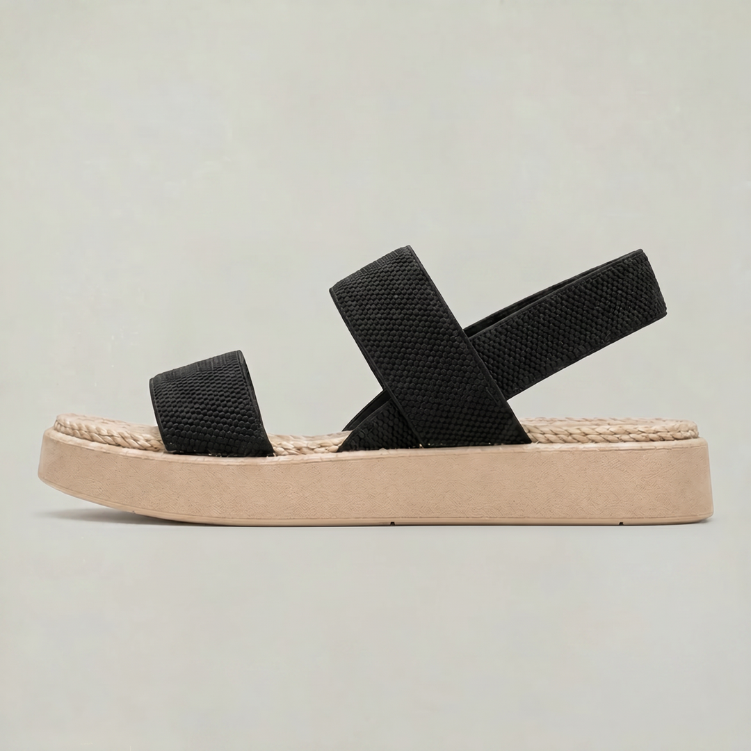 Women's Open Toe Platform Slide Sandals With Elastic Strap product image | Invictora.com