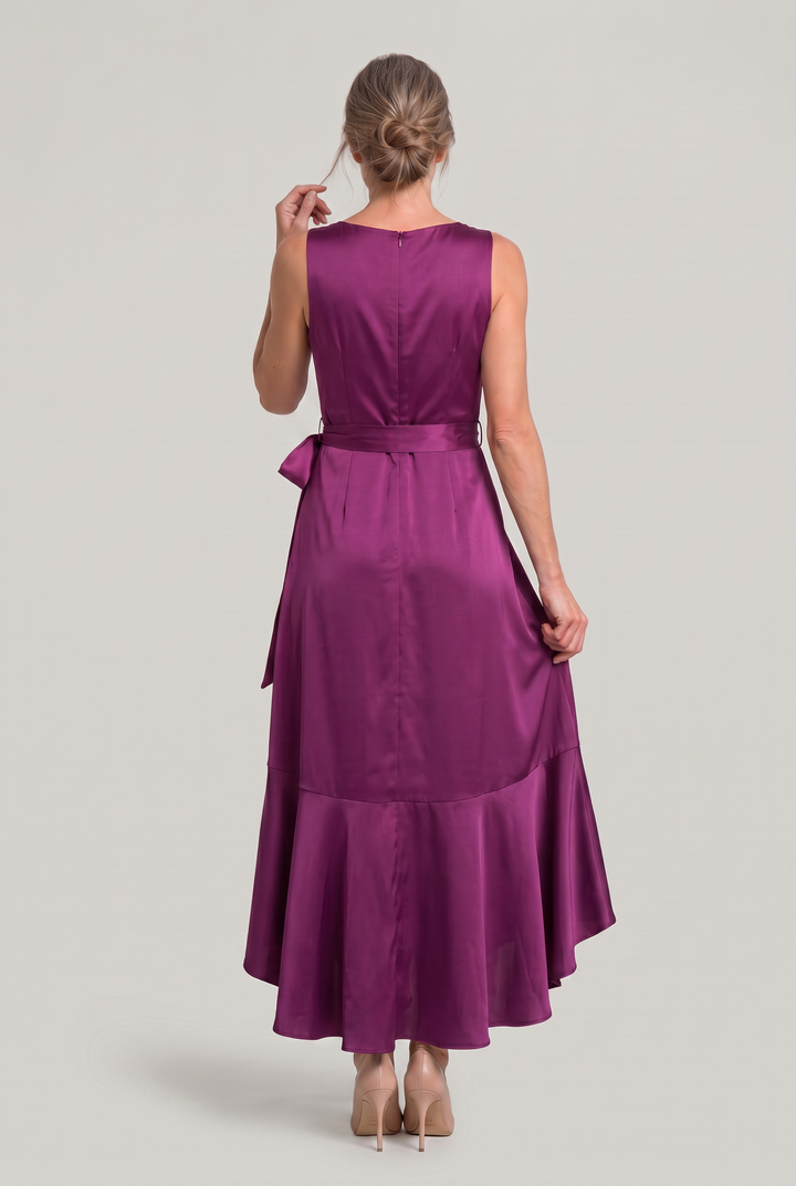 Women's Elegant Sleeveless Wrap Midi Dress product image | Invictora.com