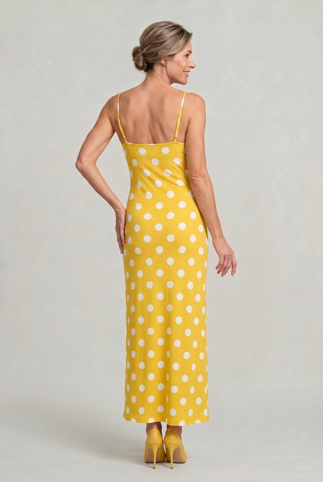 Women's Polka Dot Cami Maxi Dress product image | Invictora.com