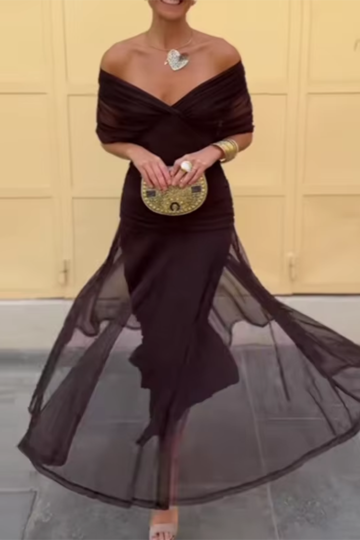 Women's Livia – Elegant Maxi Dress for Women in Floral Splendor | Invictora.com