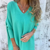 Women's Thelma – Elegant Oversized Women's Top in Light Green | Invictora.com