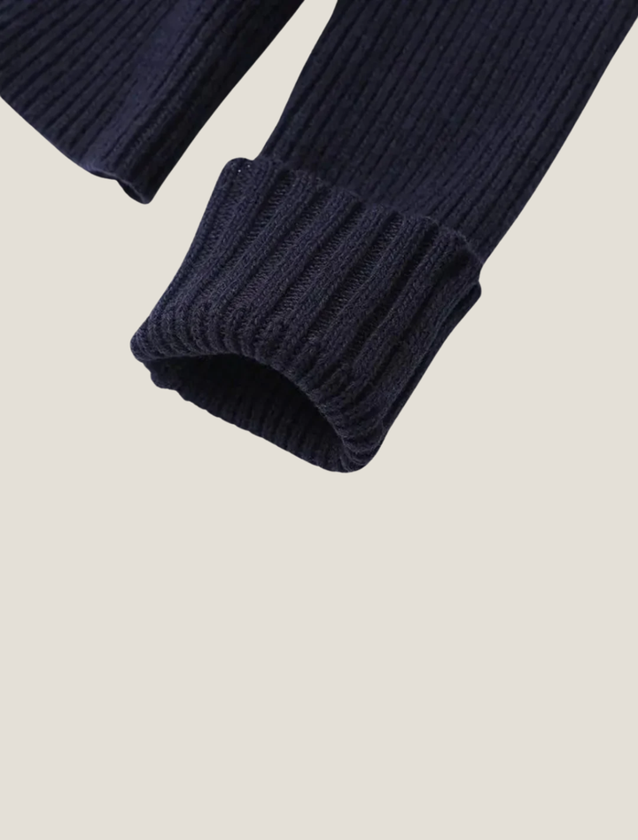 Women's Cardigan – Collared Contrast Knit