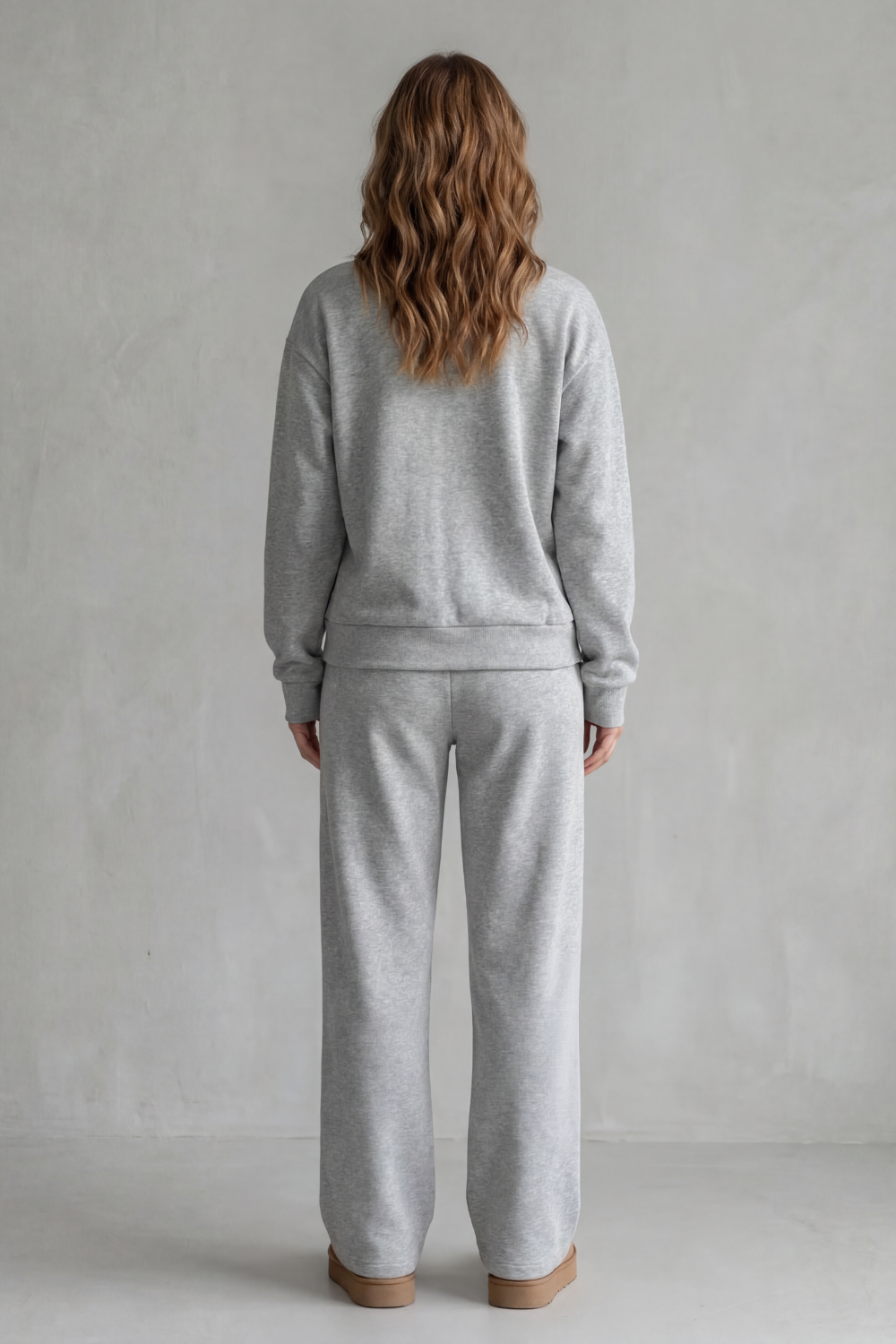 Women's Pocketed V-Neck Cardigan & Wide-Leg Trouser Set
