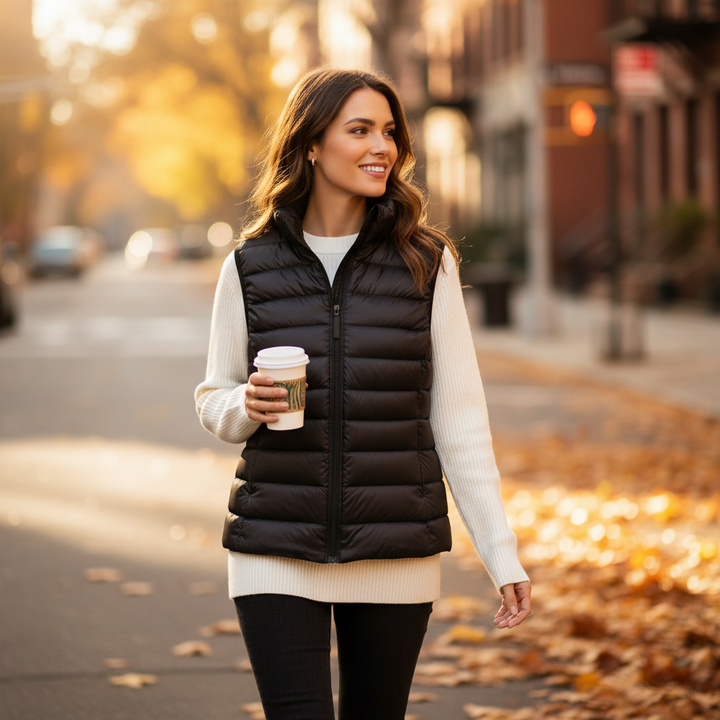 Women's Aria Puffer Vest | Invictora.com