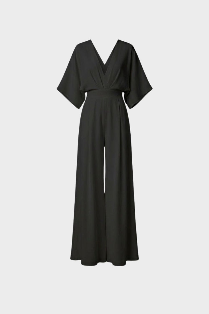 Women's Delphine Wide Leg Jumpsuit in Blue | Invictora.com