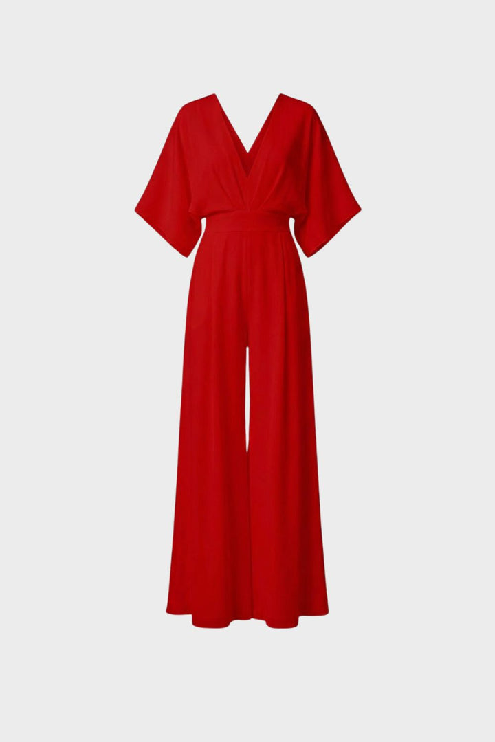 Women's Delphine Wide Leg Jumpsuit in Blue | Invictora.com
