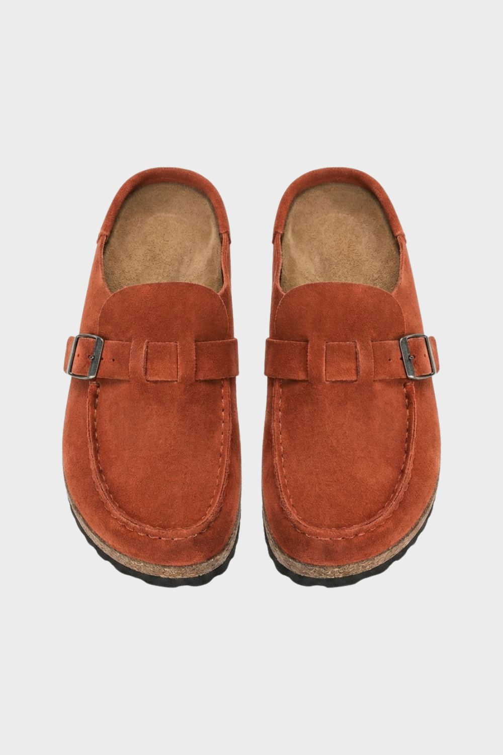 Women's Delphine Suede Clogs in Black | Invictora.com