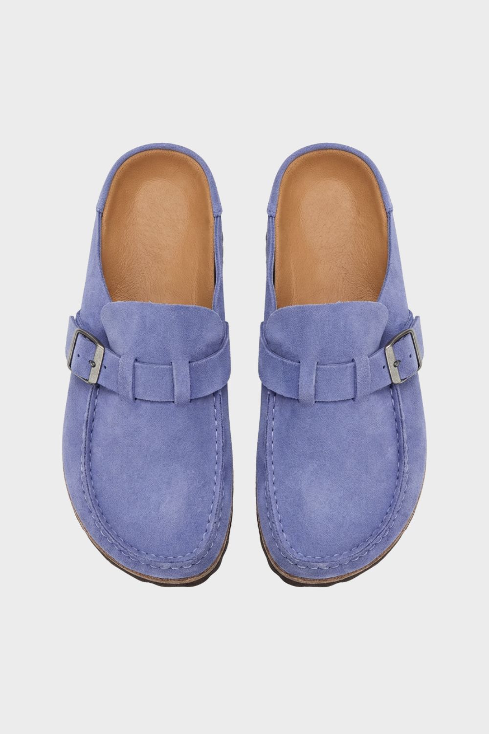 Women's Delphine Suede Clogs in Black | Invictora.com