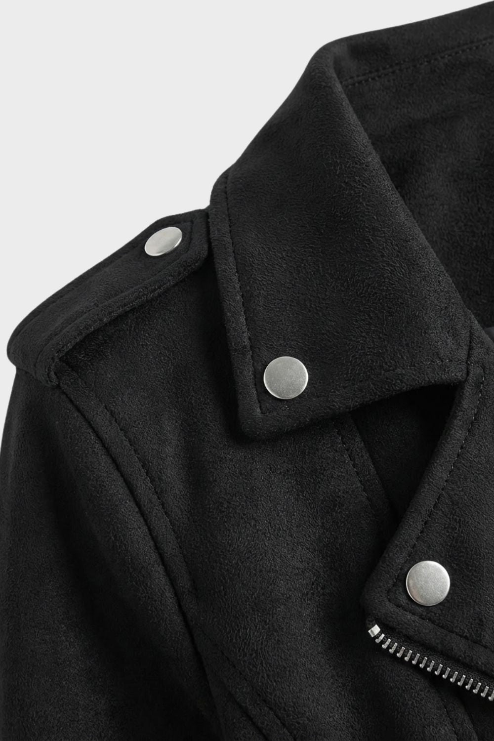 Women's Saskia Biker Jacket in Black | Invictora.com