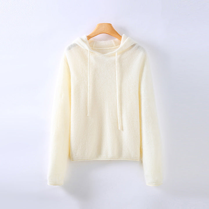 Women's Athena Cashmere Hoodie in Sky Blue | Invictora.com