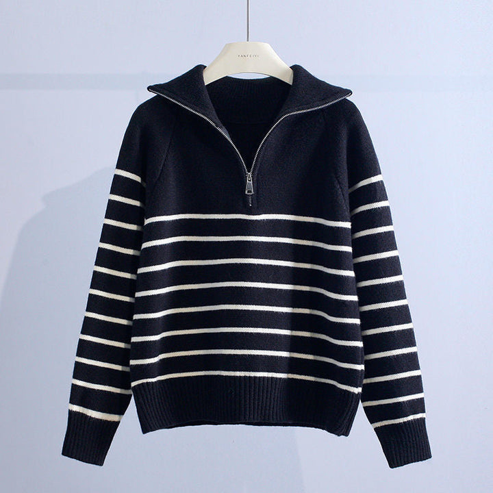 Women's Capri Zip Sweater in Pink | Invictora.com