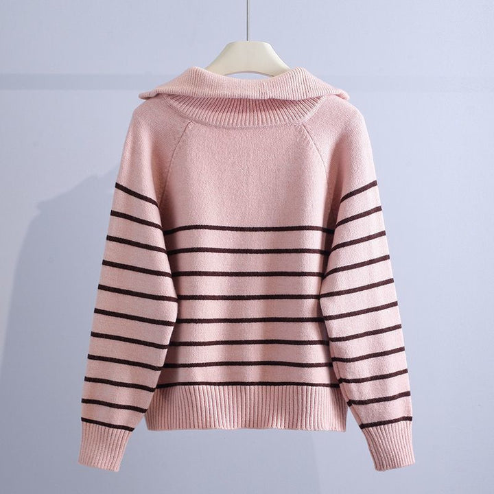 Women's Capri Zip Sweater in Pink | Invictora.com