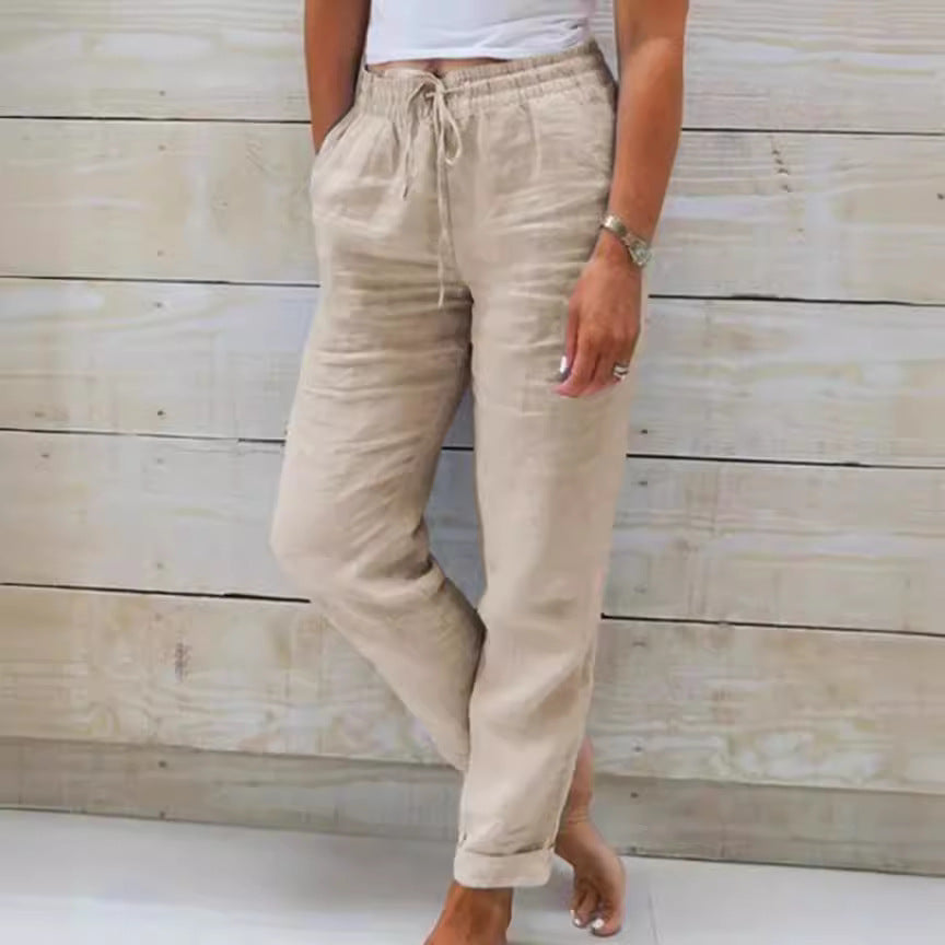 Women's Sylvie Linen Pants product image | Invictora.com