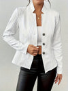 Women's Blazer – Fitted Tailored Button-Front