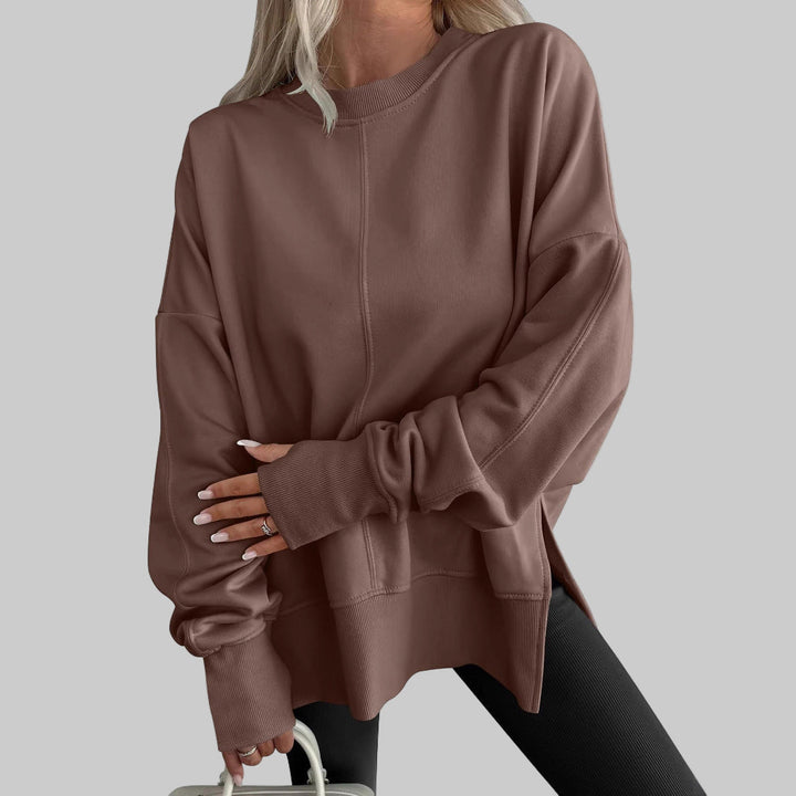 Women's Luna Oversized Sweatshirt in Gray | Invictora.com