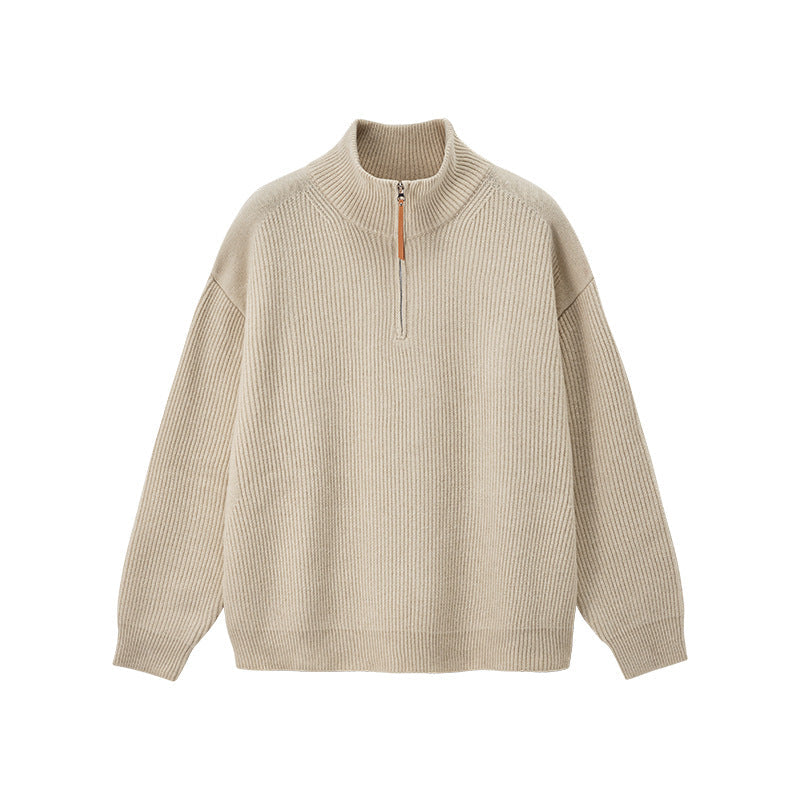 Women's Atlas Women's Quarter-Zip in Cream | Invictora.com