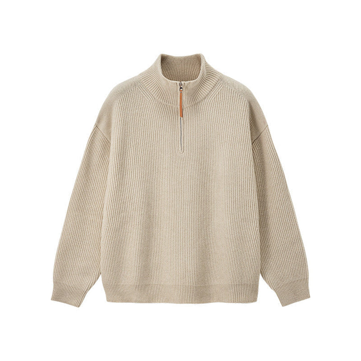 Women's Atlas Women's Quarter-Zip in Cream | Invictora.com