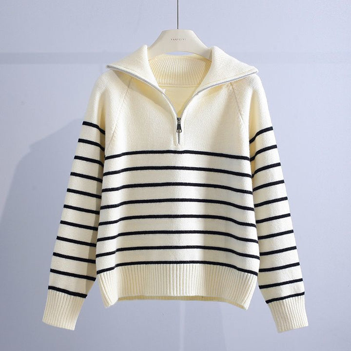 Women's Capri Zip Sweater in Pink | Invictora.com