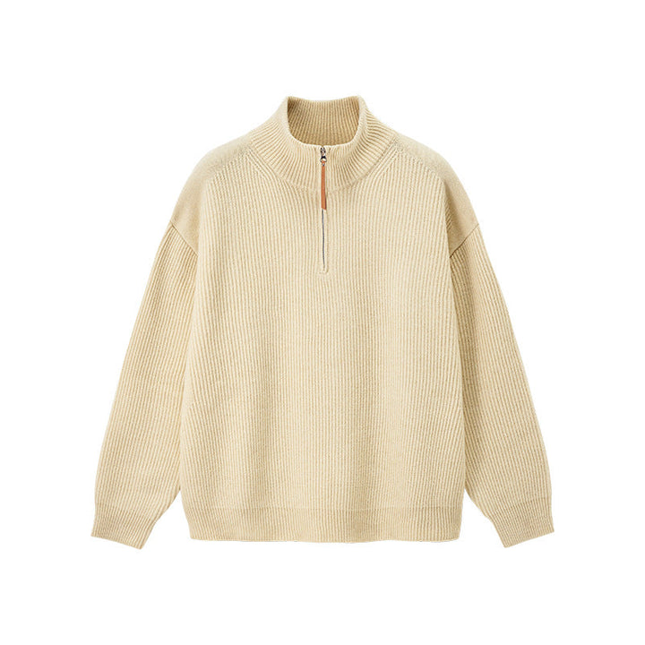 Women's Atlas Women's Quarter-Zip in Cream | Invictora.com